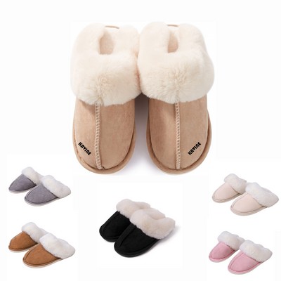 Winter Nonslip Comfy Faux Suede Fluffy Slipper