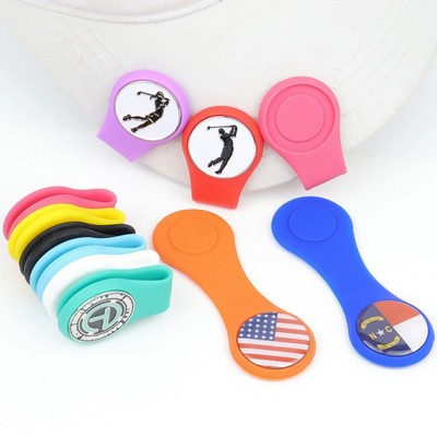 Golf Magnetic Hat Clip w/ Silicone Cover