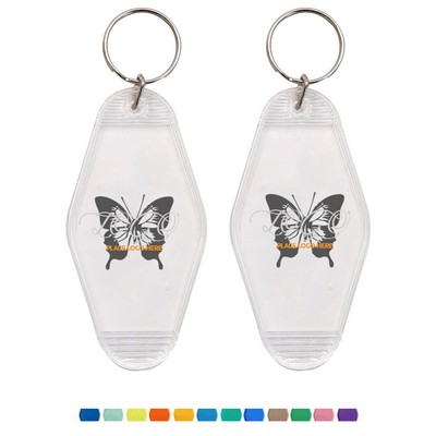 MOQ 20 Full Color ABS Hotel Keychain