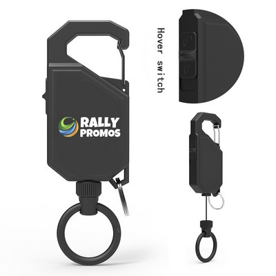 Cusotm Hover Retractable Carabiner Heavy Duty Key Chain