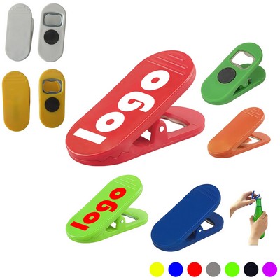 Magnetic Chip Clips W/Bottle Opener