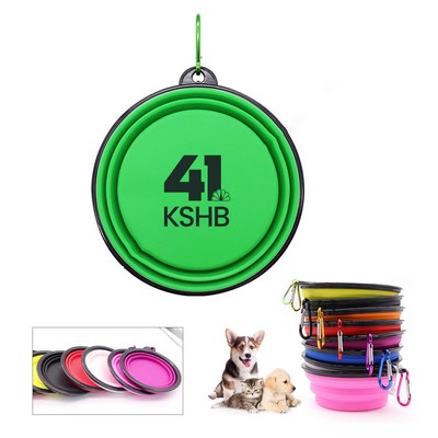 Collapsible Pet Bowl w/Carabiner