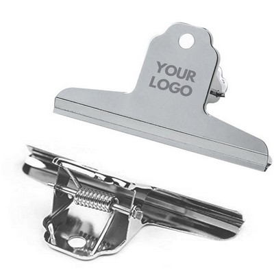 3" Heavy Duty Metal Mountain Shaped Clip Stainless Steel File Money Clamp