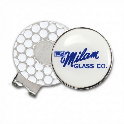 Hat Clips Nickel w/ 1" ColorQuick Ballmarker