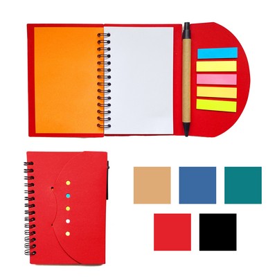 Kraft Paper Cover Notepad with Pen