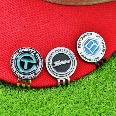 Custom Golf Ball Marker w/ Magnetic Hat Clip