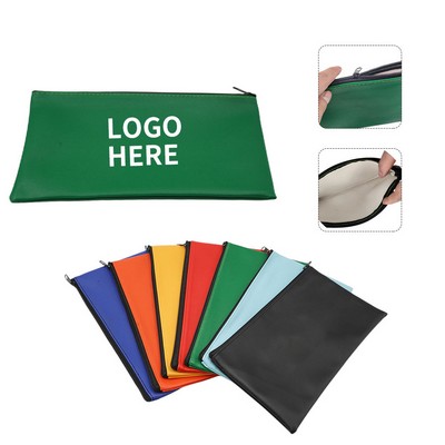 Zippered Coin & Bank Envelope Pouch
