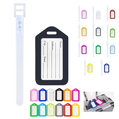 Custom Plastic Luggage Tag Minimum Order 100 Pieces