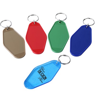 Full Color Plastic Hotel Keychain